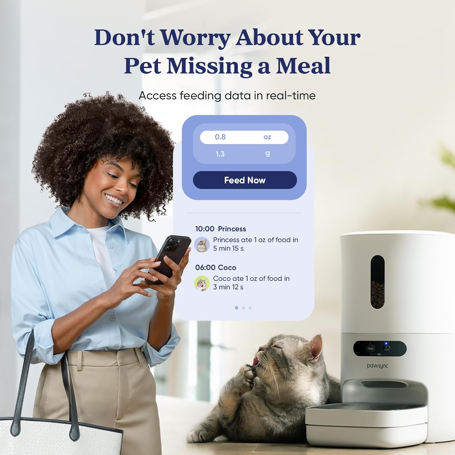 Pawsync Automatic Cat Feeder