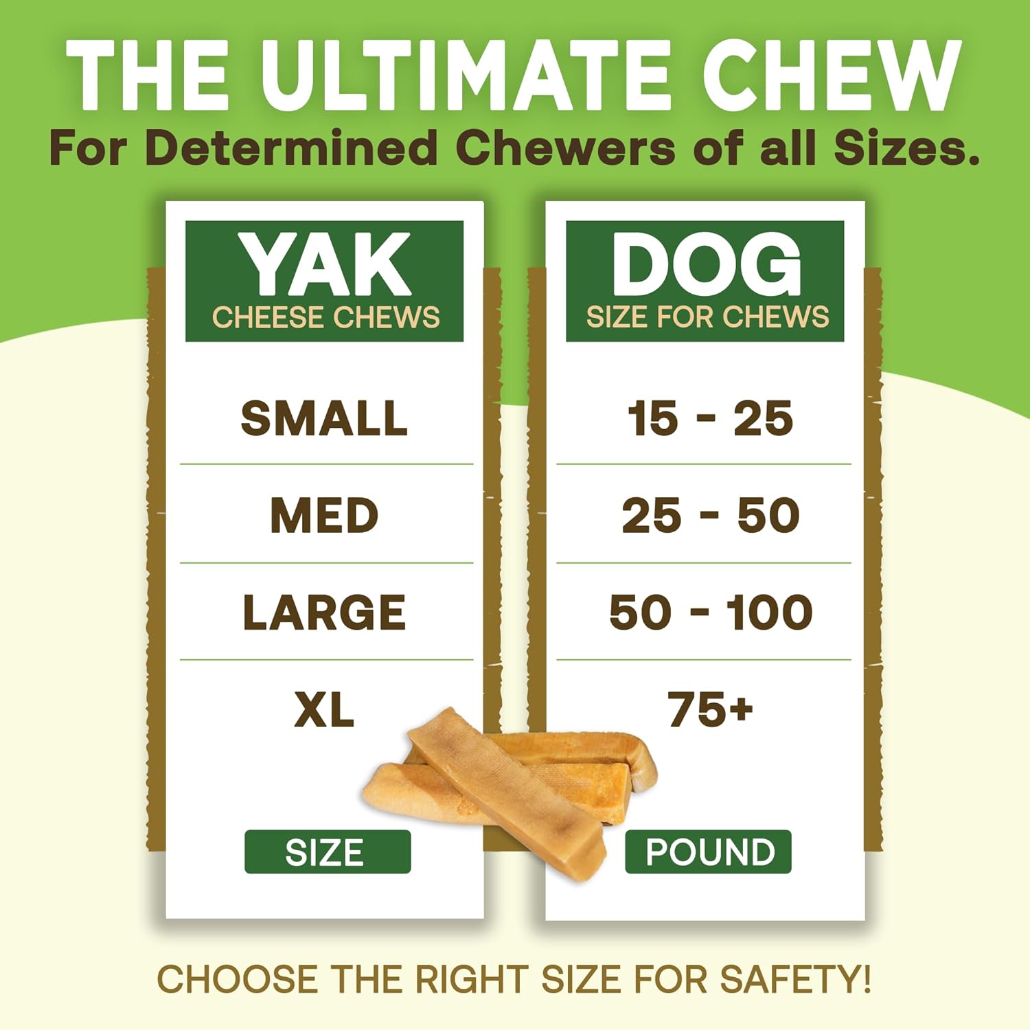 EcoKind Premium Gold Yak Cheese Himalayan Dog Chews