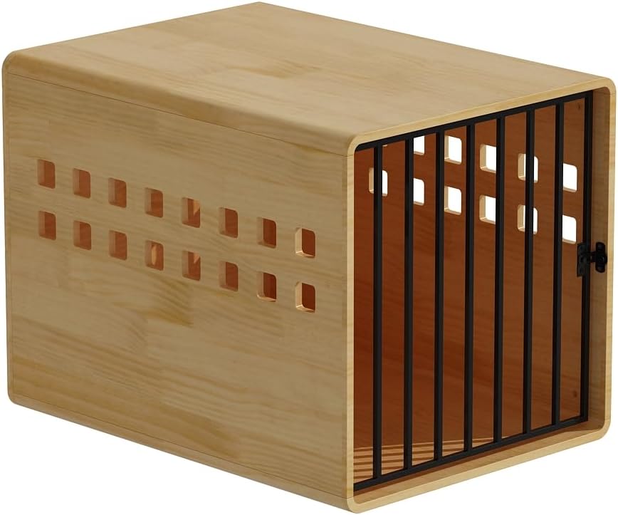 Solid Wooden Furniture Dog Crate for Medium & Small Dogs