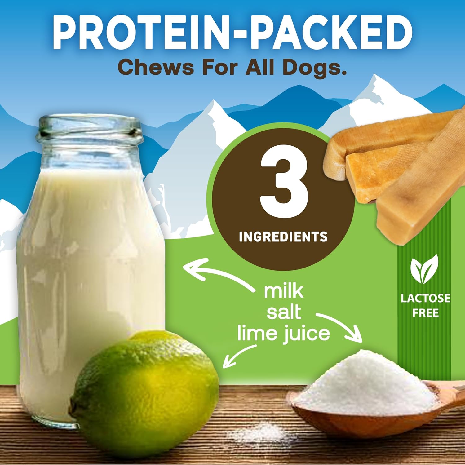 EcoKind Premium Gold Yak Cheese Himalayan Dog Chews