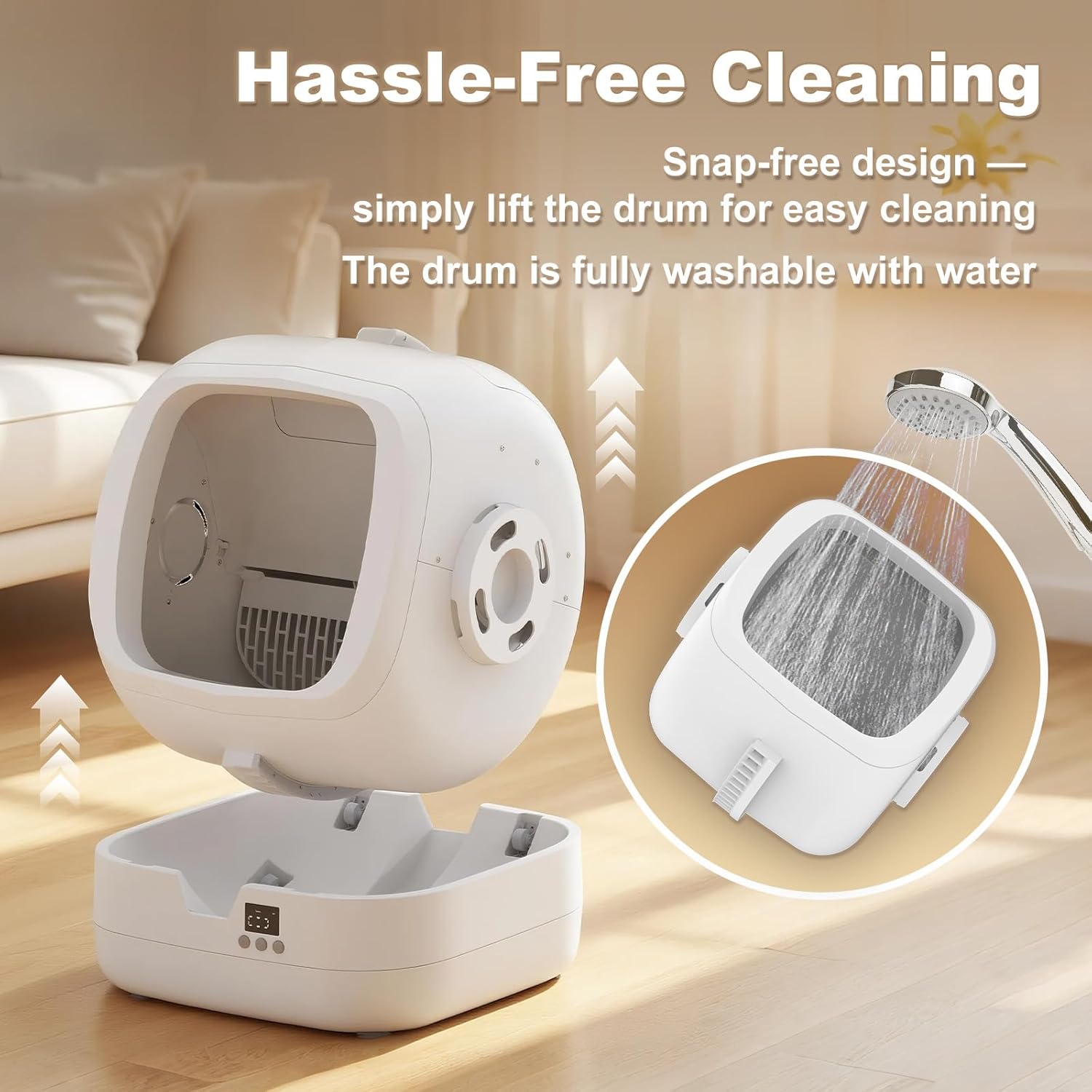 Mintakawa Automatic Cat Litter Box Self Cleaning - APP Control  - White