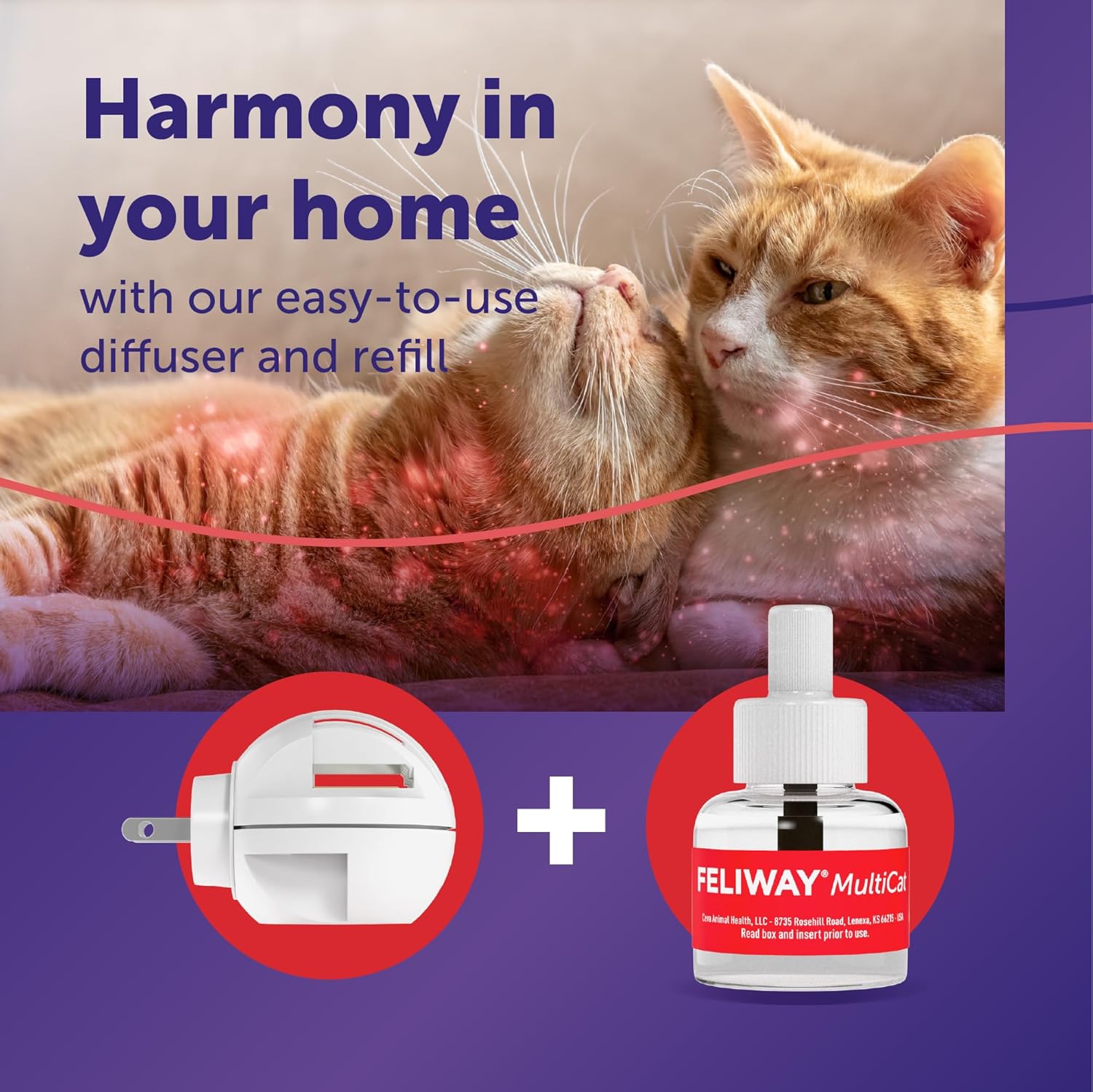 FELIWAY Multicat Calming Pheromone Diffuser Kit