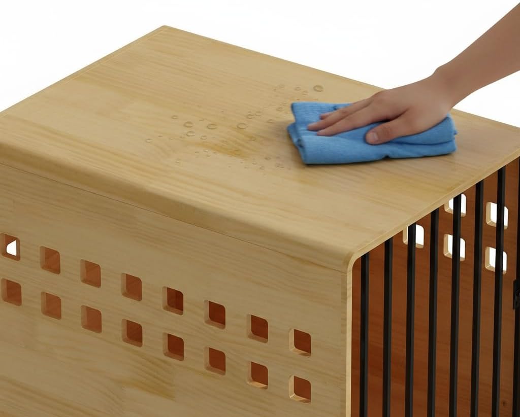 Solid Wooden Furniture Dog Crate for Medium & Small Dogs
